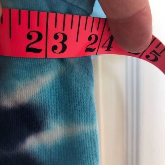 Blue Tie Dyed T-Shirt Men's Unisex Original Use Size Medium Retro Hippie Look - Picture 6 of 6